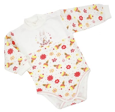 Теплый боди-гольфик р. 68 зайчик с лакомствами 7951346028