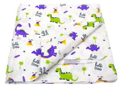Багаторазова муслінова пелюшка 75х85 Динозаври Hello Dino 3625489701