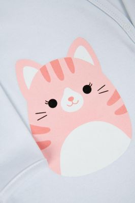 Комбінезон для малюків, зріст 68 інтерлок Котик білий