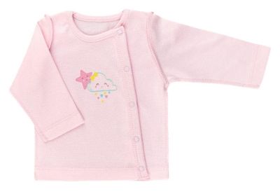 Кофточка інтерлок р.50 для малюків маленького зросту, шви назовні Рожева