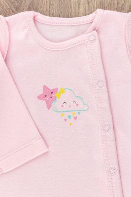 Кофточка інтерлок р.50 для малюків маленького зросту, шви назовні Рожева