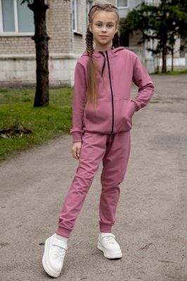 Брюки дитячі спортивні «Active Move» (двонитка) пепельно-рожеві