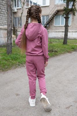 Брюки дитячі спортивні «Active Move» (двонитка) пепельно-рожеві