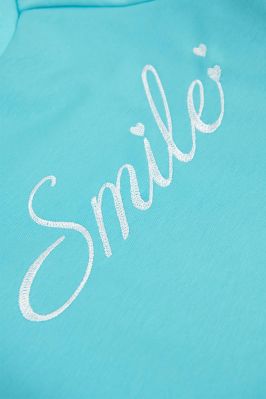 Сукня для дівчинки «Smile» (двонитка) бірюзовий