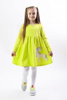 Сукня для дівчаток (двонитка, спів) салатовий