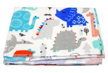 Пелюшка фланелева ДИНОЗАВРИ в пологовий 90x75