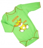 Боді-човник однотонний, зріст 62 з малюнком Little Toy 2809453176