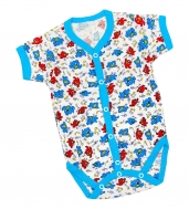 Боді з коротким рукавом на кнопочках р. 74, кулір