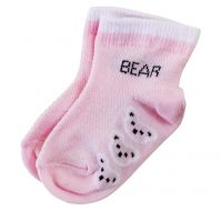 Шкарпетки дитячі (від 0 до 2 місяців) Bear рожеві